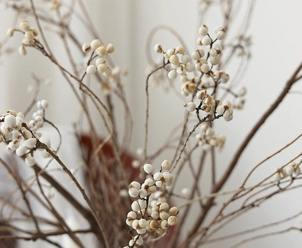 Dried Tree Twigs, Flower Arrangement, Dried Chinese Tallow Tree Twigs, Natural Decorations, Handmade Artificial Flower, Natural Dried Branches-Silvia Home Craft