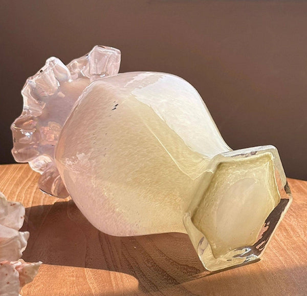 Bouquet Flower Vase, Vintage Glass Flower Vases, Creative Modern Vases for Living Room, Glass Bud Vases, Handmade Flower Vases on Table-Silvia Home Craft