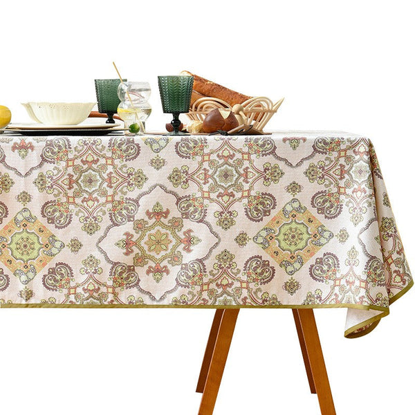 Large Rectangle Tablecloth for Dining Room Table, Rectangular Table Covers for Kitchen, Square Tablecloth for Coffee Table, Farmhouse Table Cloth, Wedding Tablecloth-Silvia Home Craft