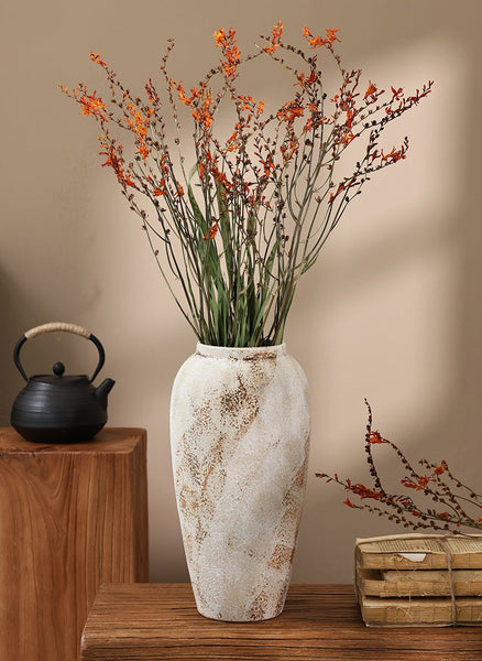 Dried Fire Orchid Bouquet, Natural Decorations, Flower Arrangement, Handmade Artificial Flower, Natural Dried Flowers-Silvia Home Craft