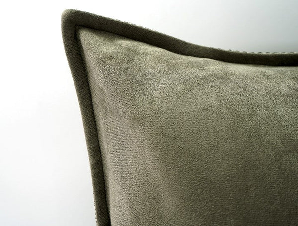 Large Green Square Modern Throw Pillows for Couch, Large Throw Pillow for Interior Design, Contemporary Modern Sofa Pillows, Simple Decorative Throw Pillows-Silvia Home Craft