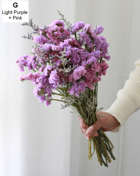 A Bunch Dried Myosotis Flowers with Limoniums, Dried Flowers, Flower Bunches, Dried Floral-Silvia Home Craft