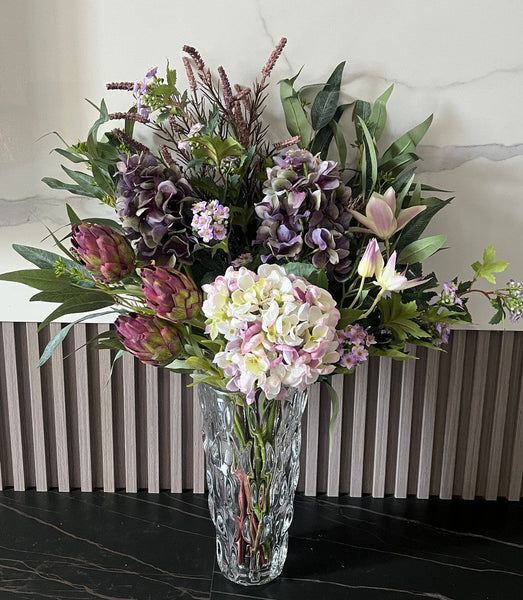 Amazing Flower Arrangement Ideas for Interior Design, Large Bunch of Flowers Arrangement, Faux Silk Floral Table Centerpiece, Modern Artificial Floral for Living Room-Silvia Home Craft
