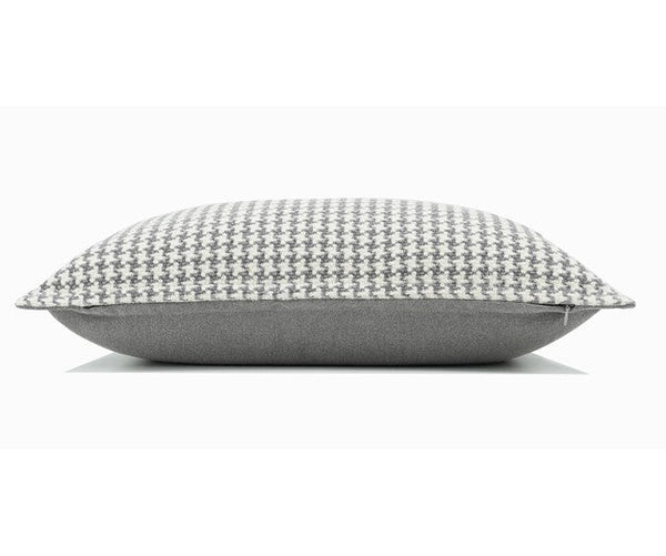 Gray Chequer Modern Sofa Pillows, Large Decorative Throw Pillows, Contemporary Square Modern Throw Pillows for Couch, Abstract Throw Pillow for Interior Design-Silvia Home Craft