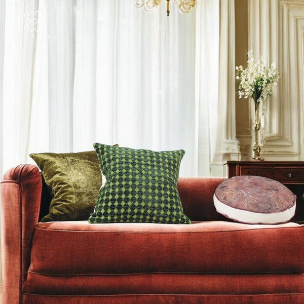 Modern Pillows for Living Room, Luxury Green Decorative Modern Pillows for Couch, Modern Sofa Pillows Covers, Modern Sofa Cushion-Silvia Home Craft