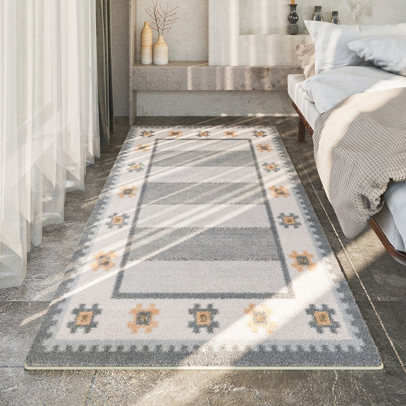 Contemporary Abstract Entryway Runner Rugs, Modern Rugs under Dining Table, Hallway Runner Rug Ideas, Modern Rugs for Living Room-Silvia Home Craft