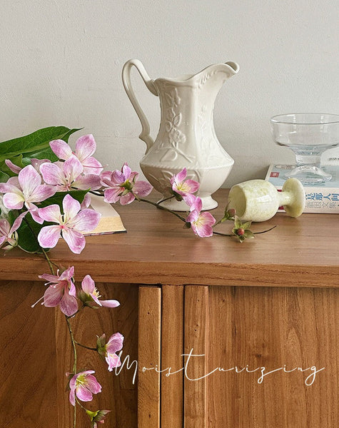 Small Flower Vases on Table, Rustic Porcelain Flower Vases, Ceramic Bud Vases, Handmade Water Holding Flower Vases-Silvia Home Craft