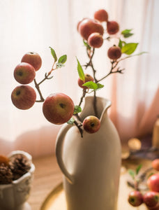 Apple Branch, Fruit Branch, Table Centerpiece, Beautiful Modern Flower Arrangement Ideas for Home Decoration, Autumn Artificial Floral for Dining Room-Silvia Home Craft