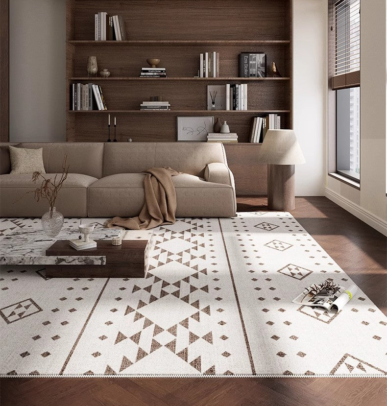 Contemporary Geometric Carpets, Contemporary Modern Rugs, Abstract Modern Rugs for Living Room, Extra Large Modern Rugs under Dining Room Table-Silvia Home Craft