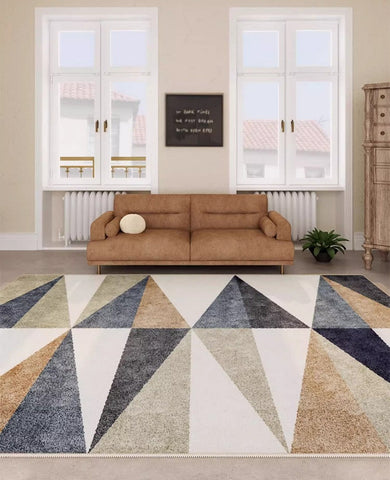 Simple Large Modern Rugs for Living Room, Abstract Geometric Modern Rugs,Large Modern Rugs for Bedroom, Modern Rugs for Dining Room-Silvia Home Craft