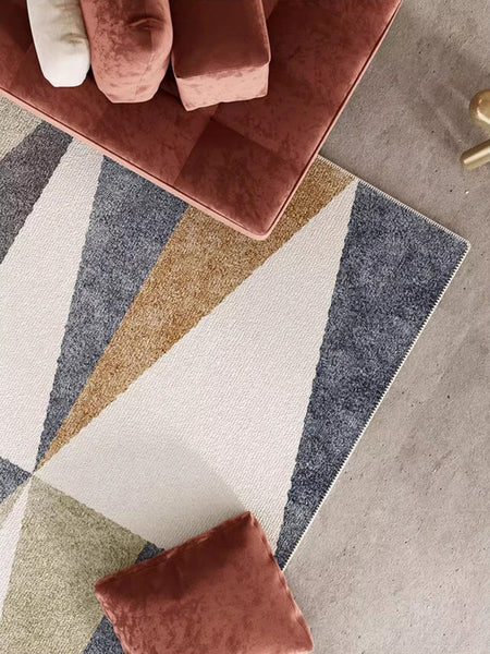 Large Modern Rugs for Bedroom, Modern Rugs for Dining Room, Simple Large Modern Rugs for Living Room, Abstract Geometric Modern Rugs-Silvia Home Craft