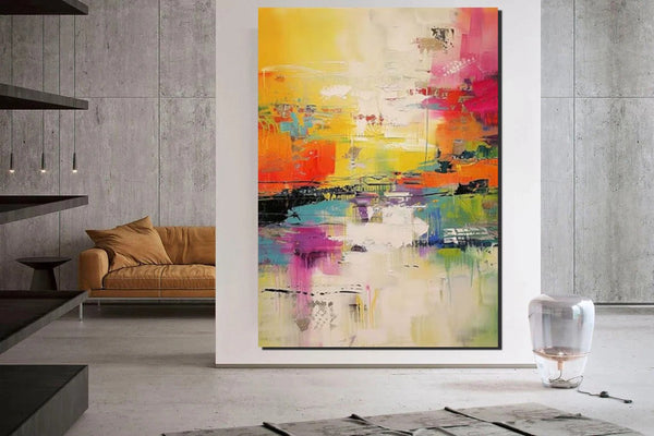 Hand Painted Acrylic Painting, Acrylic Painting for Living Room, Extra Large Wall Art Painting, Modern Contemporary Abstract Artwork, Buy Paintings Online-Silvia Home Craft