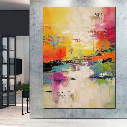 Hand Painted Acrylic Painting, Acrylic Painting for Living Room, Extra Large Wall Art Painting, Modern Contemporary Abstract Artwork, Buy Paintings Online-Silvia Home Craft