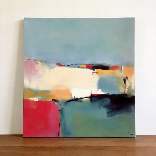 Original Abstract Paintings, Small Canvas Artwork, Hand Painted Canvas Art, Buy Small Paintings Online, Small Acrylic Painting on Canvas-Silvia Home Craft