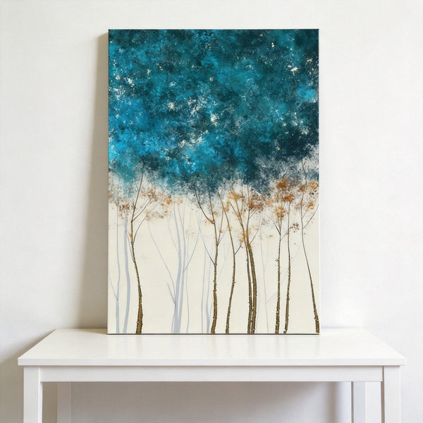 Original Abstract Paintings, Hand Painted Canvas Art, Abstact Tree Painting, Original Small Paintings, Buy Small Art Online-Silvia Home Craft