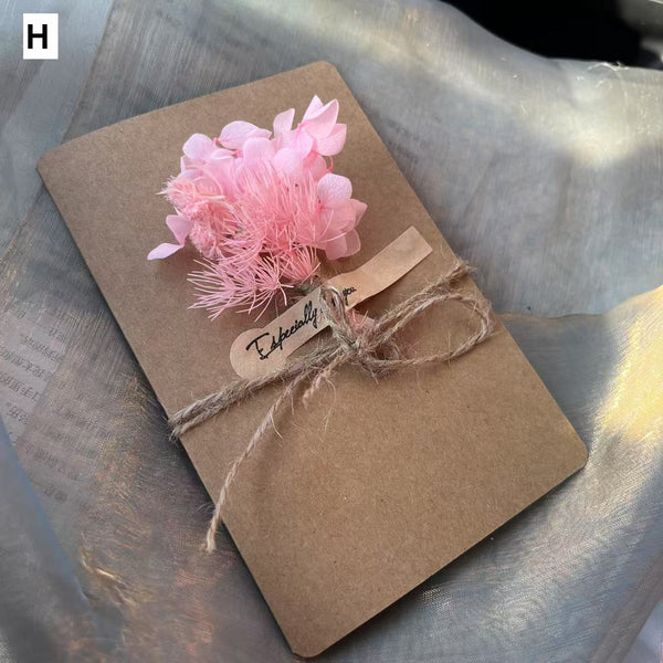 Birthday Greeting Card, Unique Anniversary Greeting Card, Creative Beautiful Valentine's Day Greeting Card, Wedding Greeting Card, Original Handmade Dried Flower Greeting Cards-Silvia Home Craft