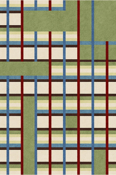 Modern Rugs under Sofa, Colorful Modern Carpets for Dining Room, Modern Rugs for Living Room, Abstract Contemporary Rugs for Bedroom-Silvia Home Craft