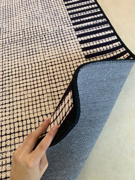 Bedroom Modern Rugs, Living Room Contemporary Modern Rugs, Modern Rugs for Dining Room, Large Abstract Geometric Modern Rugs-Silvia Home Craft