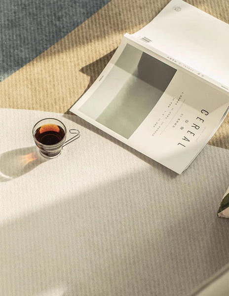 Modern Area Rugs for Living Room, Abstract Contemporary Modern Rugs, Geometric Area Rugs for Bedroom, Dining Room Floor Carpet Placement Ideas-Silvia Home Craft