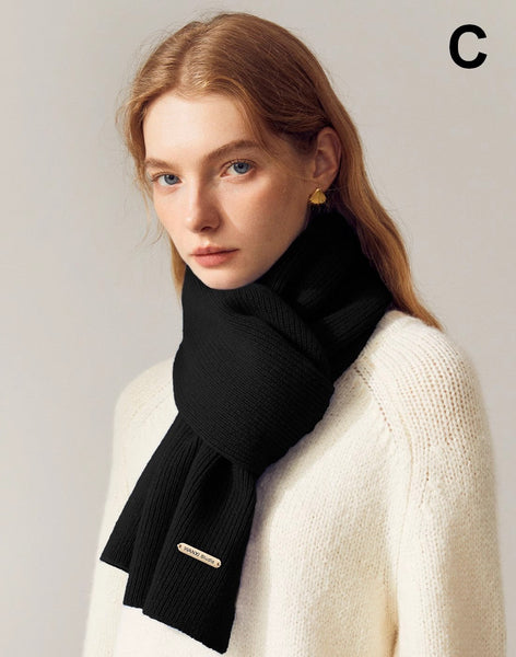 Casual Scarf for Women, Birthday Gift for Girl, Soft Wool Scarf for Women, Modern Wool Scarf for Women, Cold Weather Scarves, Winter Wool Scarf-Silvia Home Craft