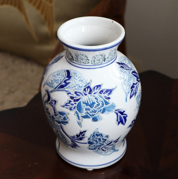 Handmade Flower Vase, Vintage Flower Vases on Dining Table, Porcelain Flower Vases, Centerpiece Ceramic Bouquet Vases-Silvia Home Craft