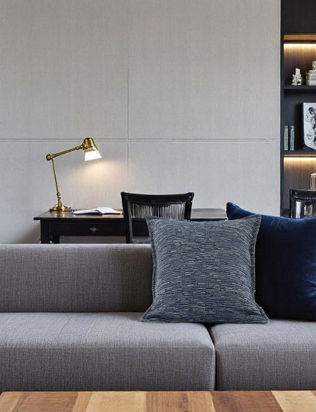 Decorative Modern Sofa Pillows for Interior Design, Large Square Decorative Throw Pillows for Couch, Blue Modern Sofa Pillows, Large Decorative Throw Pillows-Silvia Home Craft