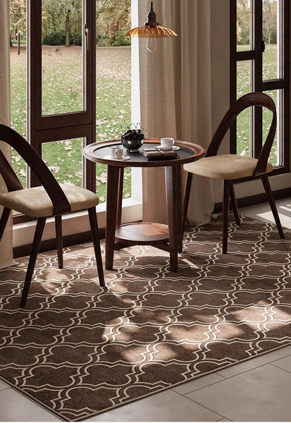 Extra Large Modern Rugs for Bedroom, Geometric Modern Rug Placement Ideas, Abstract Contemporary Modern Rugs for Living Room-Silvia Home Craft