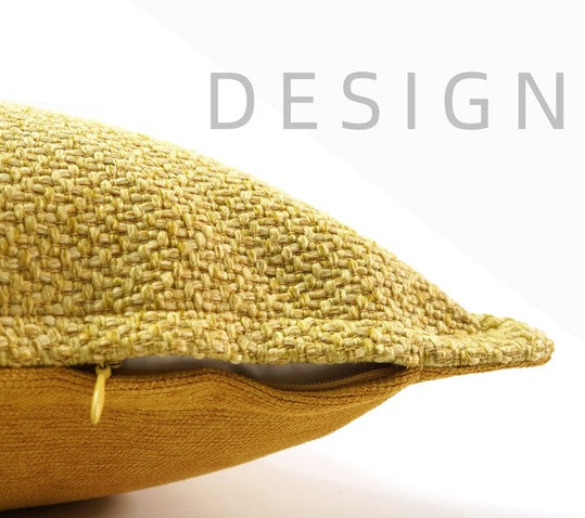 Large Yellow Square Modern Throw Pillows for Couch, Contemporary Modern Sofa Pillows, Simple Decorative Throw Pillows, Large Throw Pillow for Interior Design-Silvia Home Craft