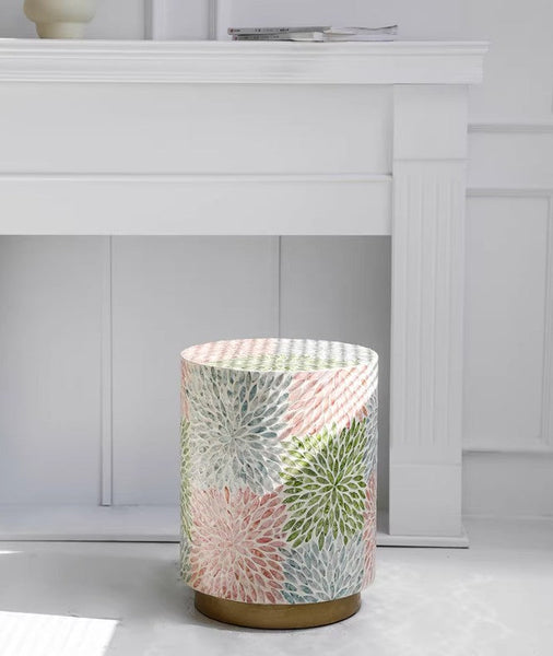 Unique Small End Table, Contemporary Small Sofa Side Table, Portable Casual Side Table, Creative Coffee Table, Shell Small Side Table-Silvia Home Craft