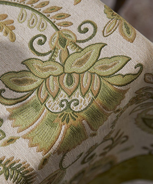 Extra Large Modern Tablecloth Ideas for Dining Room Table, Green Flower Pattern Table Cover for Kitchen, Outdoor Picnic Tablecloth, Rectangular Tablecloth for Round Table-Silvia Home Craft