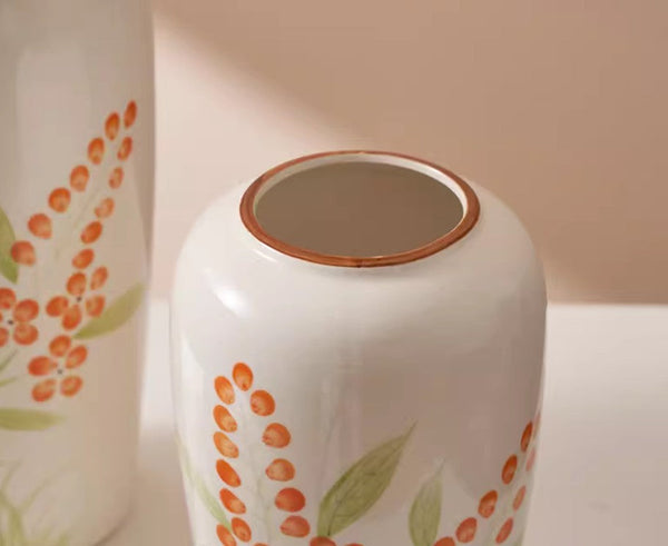 Dining Table Centerpiece, Ceramic Bouquet Vases, Porcelain Flower Vases, Large Flower Vases on Table, Handmade Water Holding Flower Vase-Silvia Home Craft