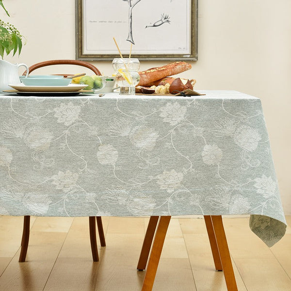 Large Rectangle Tablecloth for Dining Room Table, Country Farmhouse Tablecloth, Square Tablecloth for Round Table, Rustic Table Covers for Kitchen-Silvia Home Craft