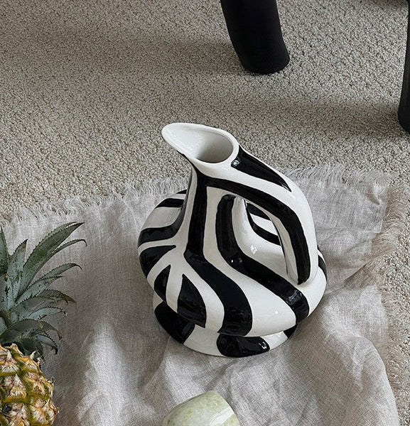 Porcelain Bud Vases, Handmade Water Holding Flower Vases, Modern Ceramic Flower Vases, Small Flower Vases on Table-Silvia Home Craft