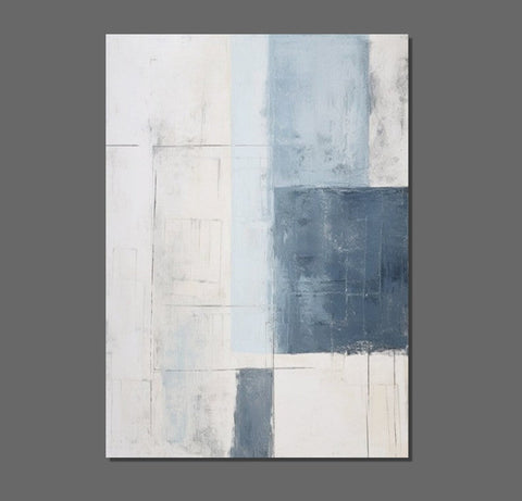 Modern Contemporary Abstract Artwork, Palette Knife Paintings, Extra Large Acrylic Painting, Simple Modern Art, Living Room Wall Art Painting-Silvia Home Craft