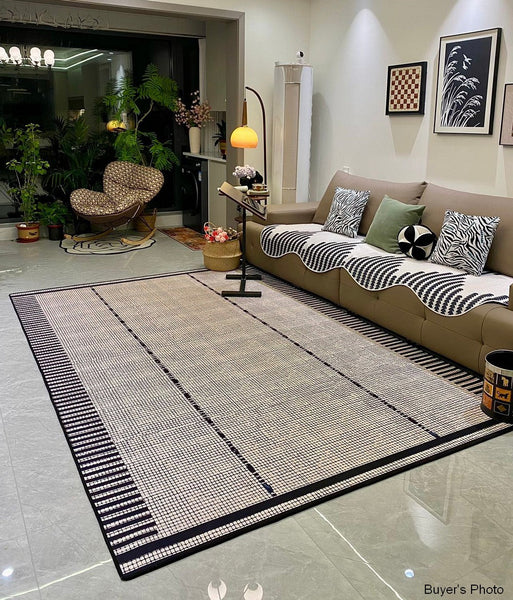 Unique Modern Rugs for Dining Room, Large Abstract Geometric Modern Rugs, Bedroom Modern Rugs, Living Room Contemporary Modern Rugs-Silvia Home Craft