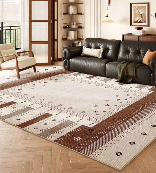 Simple Modern Carpets for Interior Design, Geometric Modern Rugs for Living Room, Modern Rugs for Dining Room, Modern Rugs for Bedroom-Silvia Home Craft