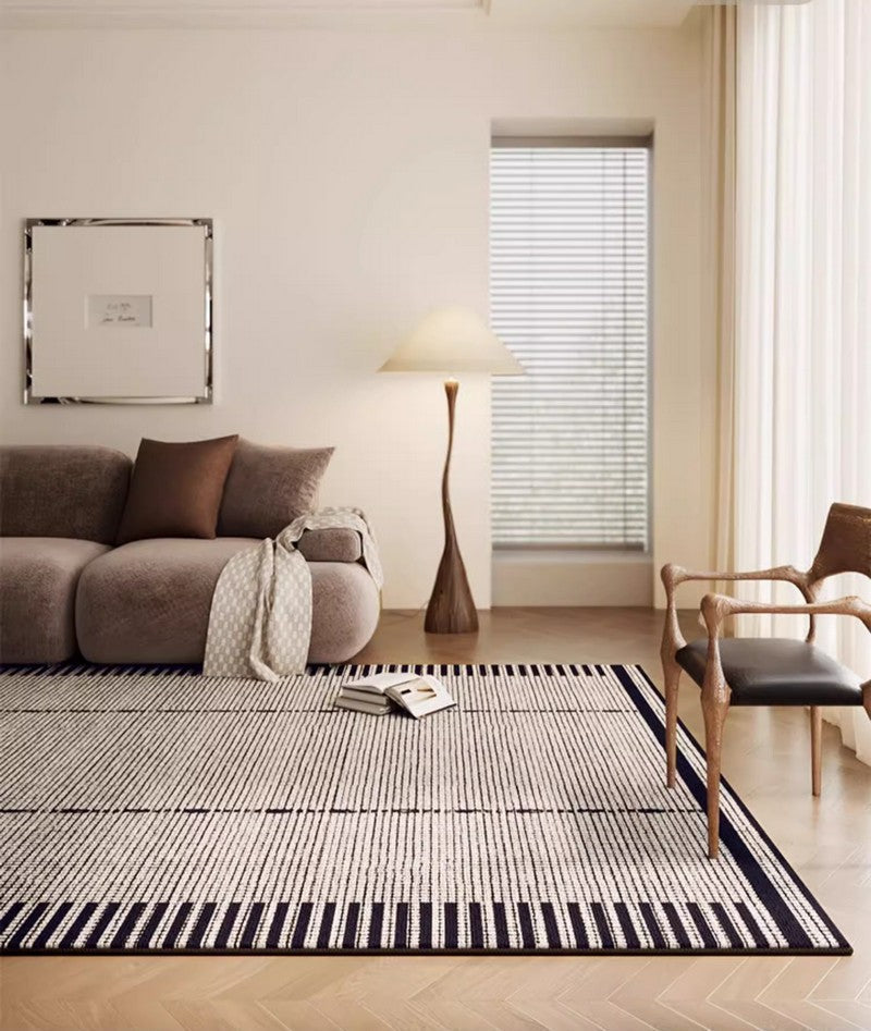 Bedroom Modern Rugs, Living Room Contemporary Modern Rugs, Modern Rugs for Dining Room, Large Abstract Geometric Modern Rugs-Silvia Home Craft