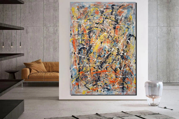 Extra Large Wall Art Painting, Modern Contemporary Abstract Artwork, Hand Painted Acrylic Painting, Acrylic Painting for Living Room, Buy Paintings Online-Silvia Home Craft