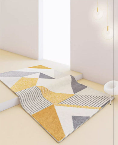 Dining Room Modern Rugs, Geometric Modern Rugs for Living Room, Large Modern Floor Carpets, Contemporary Modern Rugs for Dining Room-Silvia Home Craft