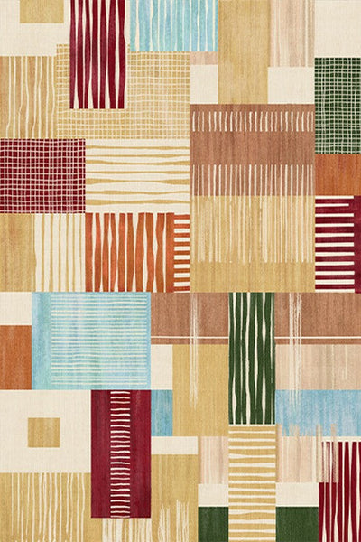 Unique Modern Rugs for Dining Room, Mid Century Modern Rugs Next to Bed, Colorful Contemporary Rugs for Bedroom, Abstract Modern Carpets for Apartment-Silvia Home Craft