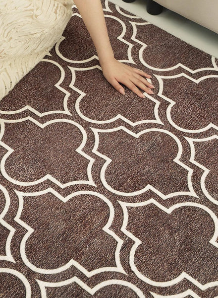 Extra Large Modern Rugs for Bedroom, Geometric Modern Rug Placement Ideas, Abstract Contemporary Modern Rugs for Living Room-Silvia Home Craft