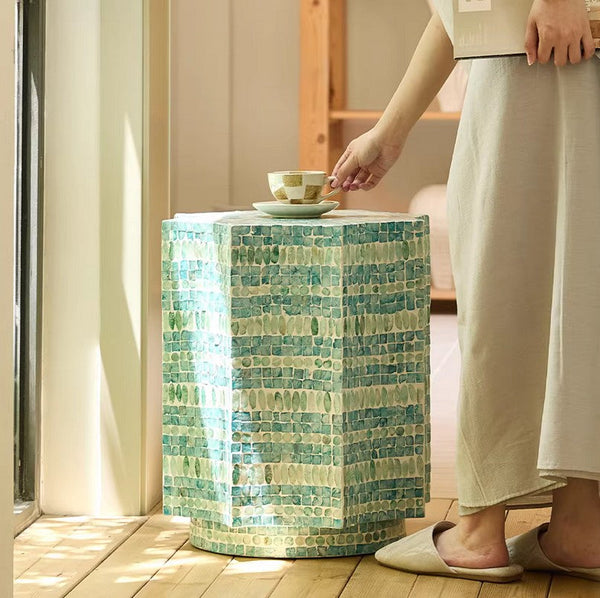Contemporary Side Table, Contemporary Bedside Table, Bedside Small Side Table, Shell Small Sofa Side Table, Modern Side Table, Small End Table, Portable Casual Side Table, Creative Coffee Table