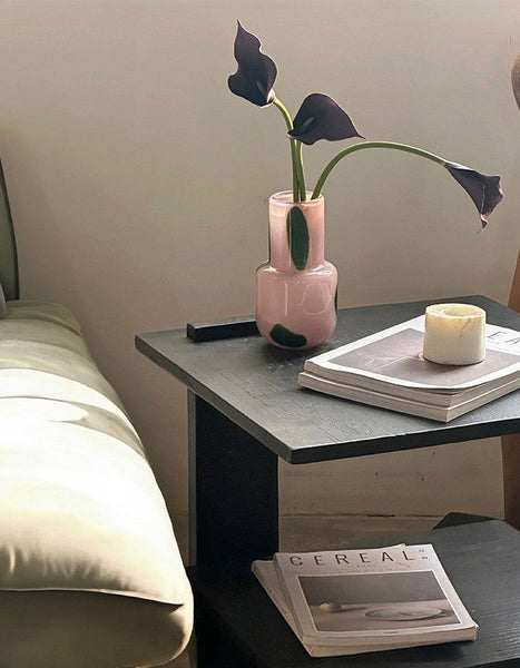 Handmade Glass Bud Vases, Flower Vases on Table, Vintage Small Glass Flower Vases, Water Holding Flower Vases-Silvia Home Craft