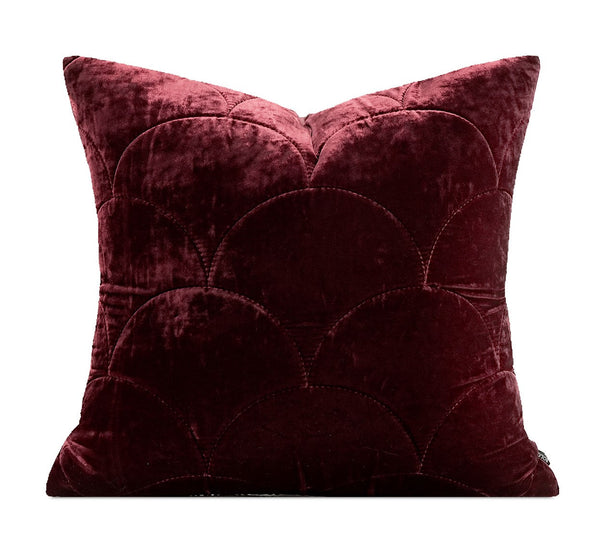 Modern Pillows for Couch, Red Decorative Pillow Covers, Decorative Throw Pillows for Living Room, Large Modern Sofa Pillows-Silvia Home Craft