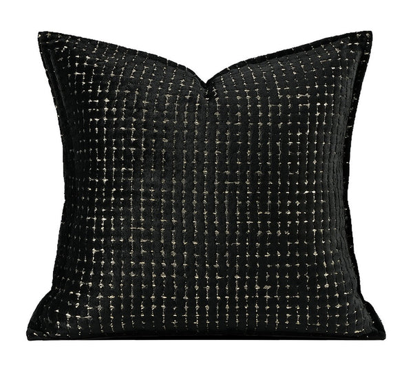 Decorative Pillow Covers, Modern Pillows for Couch, Decorative Throw Pillows for Living Room, Black Modern Sofa Pillows-Silvia Home Craft