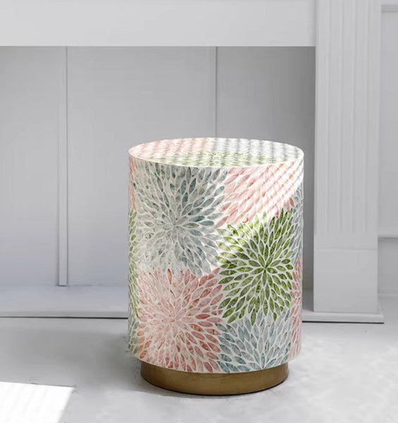 Unique Small End Table, Contemporary Small Sofa Side Table, Portable Casual Side Table, Creative Coffee Table, Shell Small Side Table-Silvia Home Craft