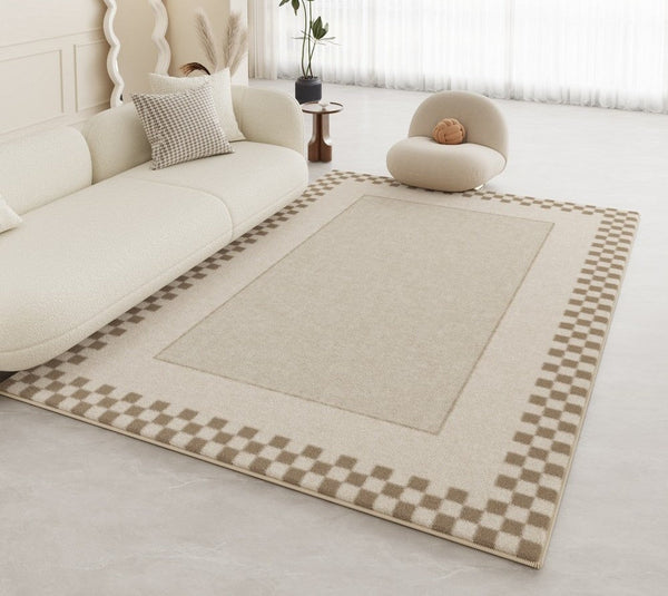 Modern Rugs for Dining Room, Simple Large Modern Rugs for Living Room, Abstract Modern Rugs for Bedroom, Abstract Geometric Modern Rugs-Silvia Home Craft