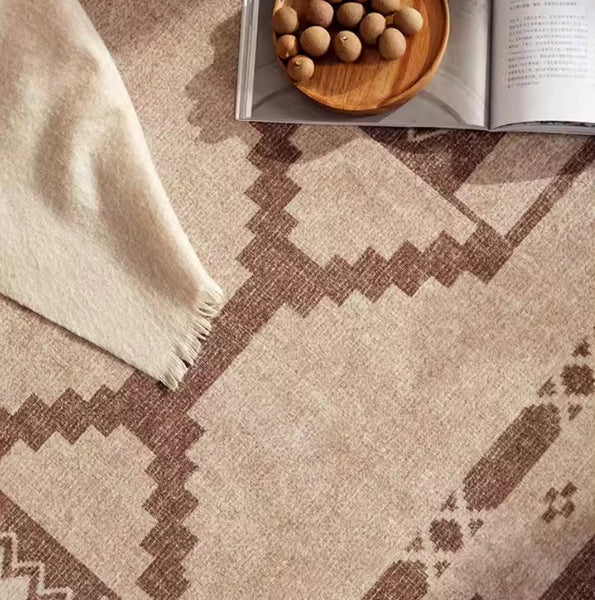 Large Contemporary Area Rugs for Dining Room, Modern Rugs for Living Room, Mid Century Area Rugs for Bedroom-Silvia Home Craft