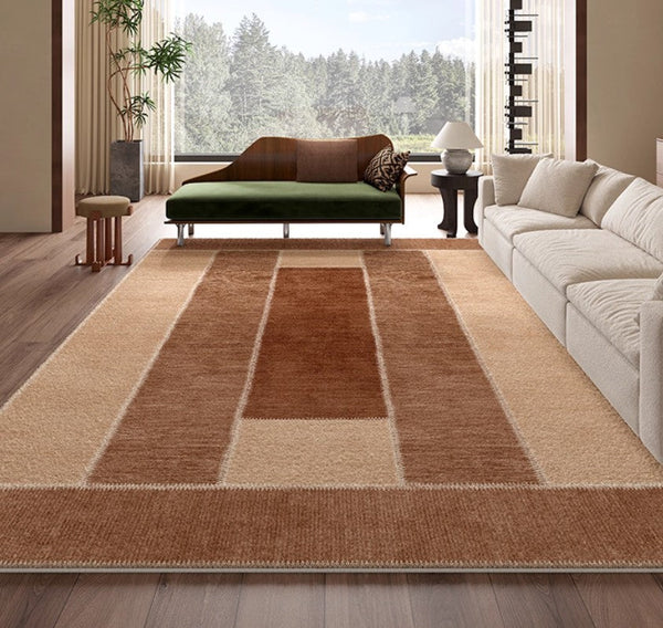 Abstract Modern Carpets for Living Room, Modern Rugs for Dining Room, Contemporary Rugs for Bedroom, Mid Century Modern Rugs Next to Bed-Silvia Home Craft