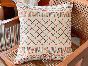 Geometric Modern Pillow Covers, Oriental Square Pillows for Couch, Decorative Throw Pillows for Dining Room, Bohemian Decorative Sofa Pillows-Silvia Home Craft